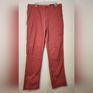 Cremieux‎ Classics Cassis Colored Flat-Front French Made Chinos, Size 34 x 34